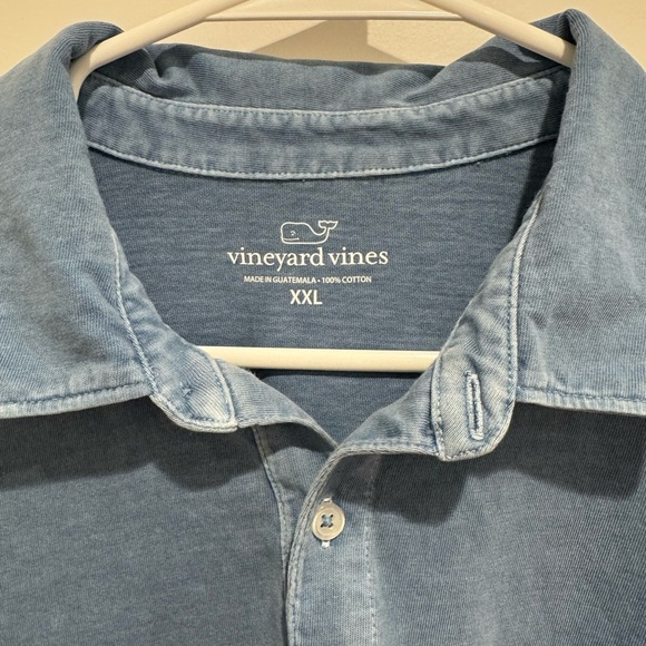 Vineyard Vines Surf Polo – Flag Blue Garment-Dyed Cotton, Size XXL - Picture 4 of 5
